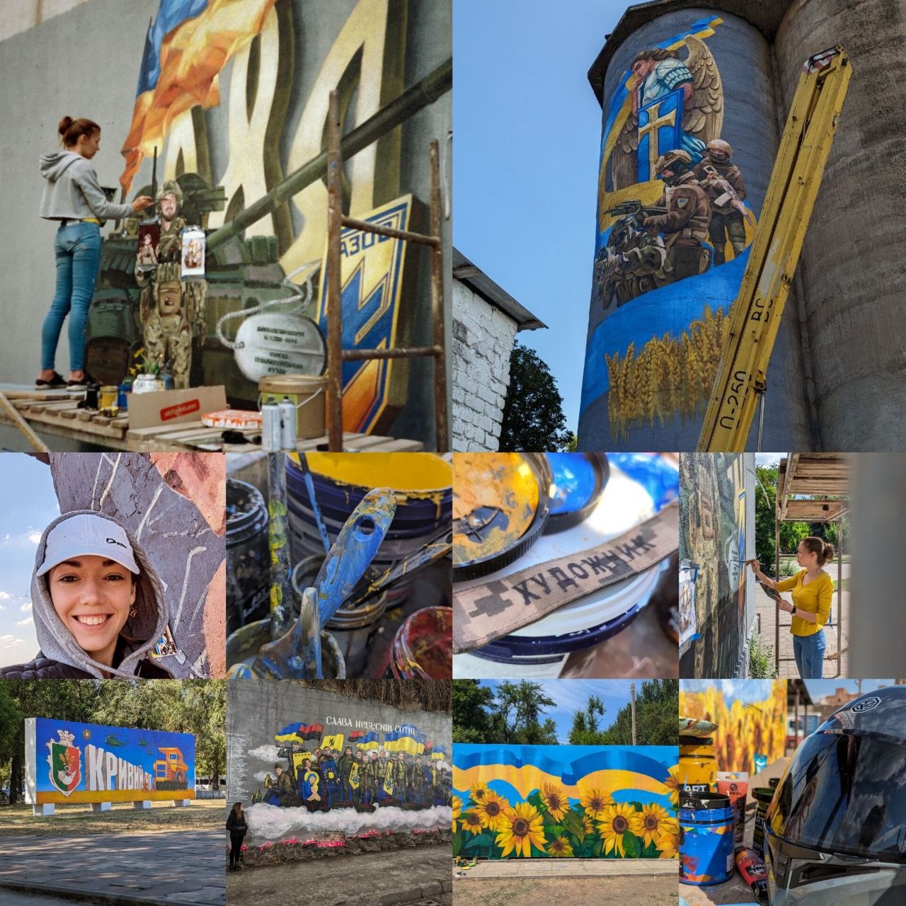 Анастасія Щербак на занятті у Visual Art Center